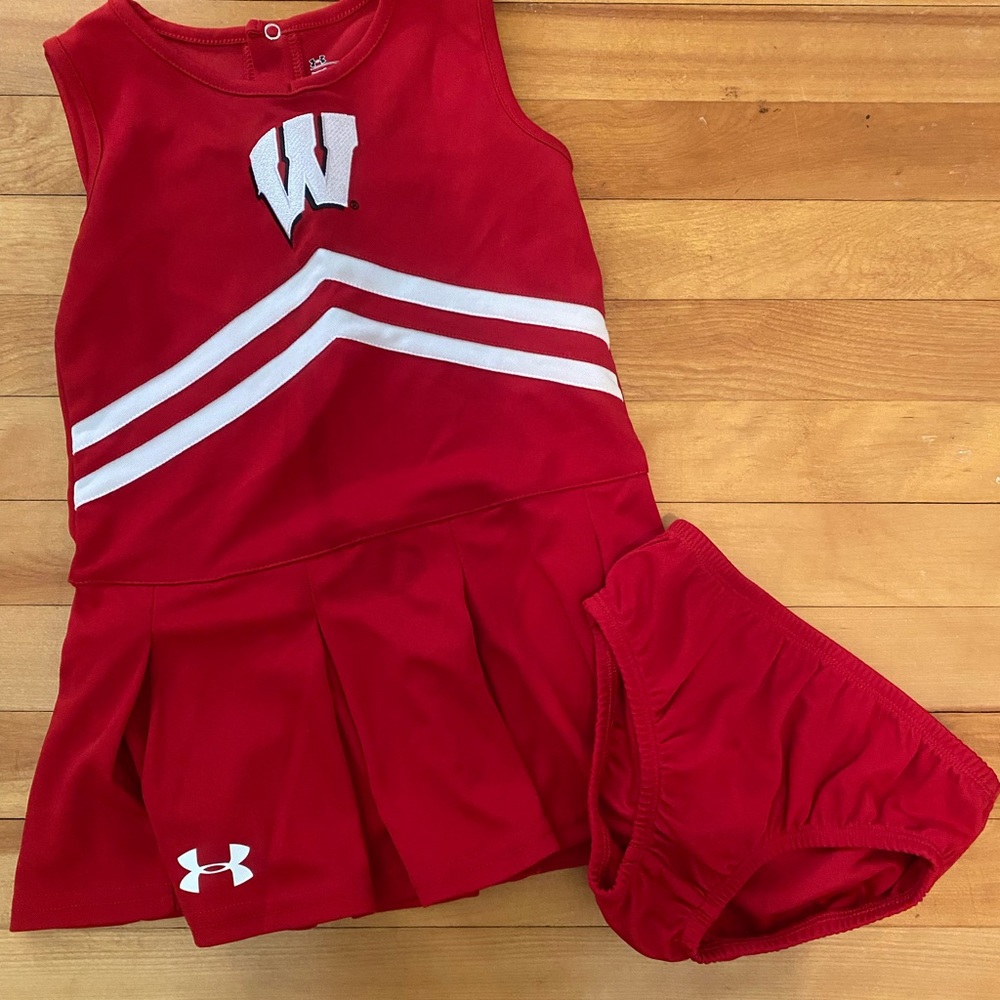 Under Armor Girls Wisconsin Badger cheer uniform